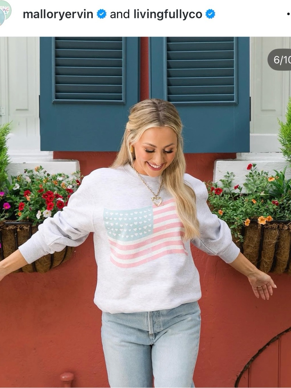 Living Fully Co. Land That I Love Sweatshirt